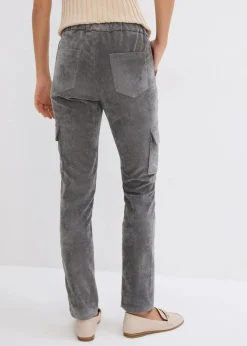 Schlupfhose aus Samt-Cord Damen Hosen|Bekleidung·Kleider
