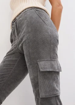 Schlupfhose aus Samt-Cord Damen Hosen|Bekleidung·Kleider
