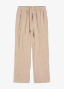 Hot Schlupfhose aus strukturiertem Crinkle Damen Hosen