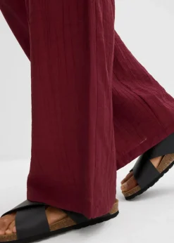 New Schlupfhose aus strukturiertem Viskose-Mix Damen Hosen|Zweiteiler & Sets