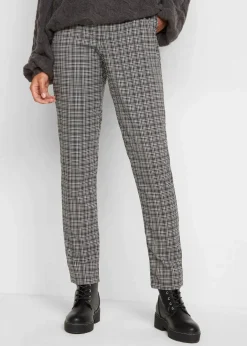 Damen bonprix Bekleidung·Kleider|Nachhaltigere Materialien|Schlupfhose mit Bequembund, kariert