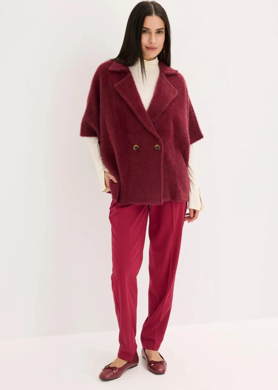 Damen bonprix Hosen|Bekleidung·Kleider|Schlupfhose mit Bügelfalte