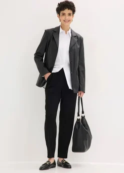 Damen bonprix Hosen|Bekleidung·Kleider|Schlupfhose mit Biese
