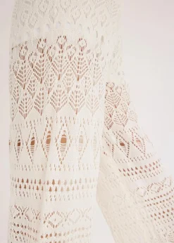Outlet Schlupfhose mit Lochstrickmuster Damen Hosen|Bekleidung·Kleider