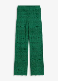 Sale Schlupfhose mit Lochstrickmuster Damen Bekleidung·Kleider|Hosen