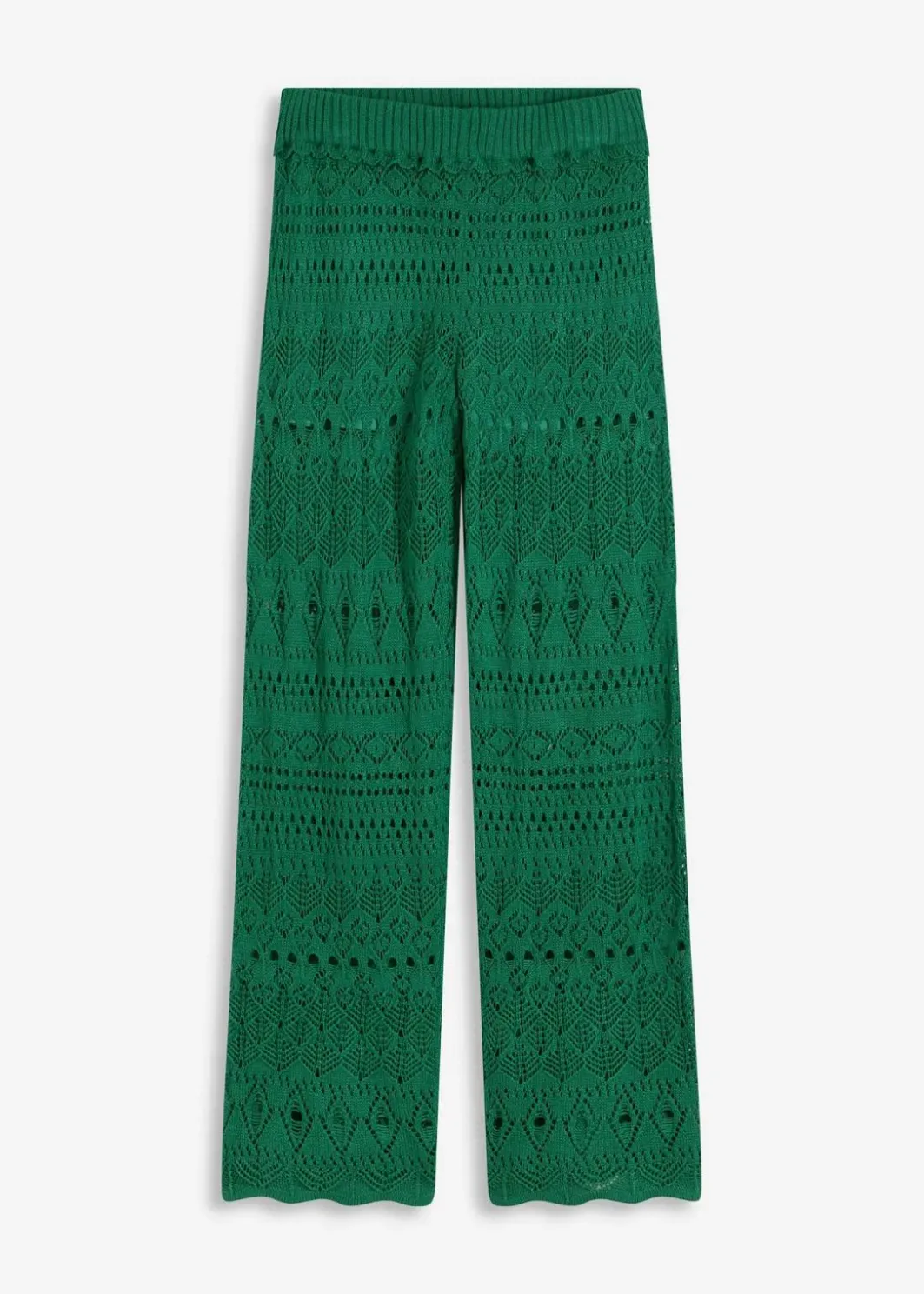 Sale Schlupfhose mit Lochstrickmuster Damen Bekleidung·Kleider|Hosen