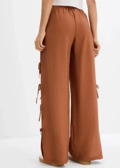 Damen bonprix Hosen|Nachhaltigere Materialien|Schlupfhose mit Schleifen