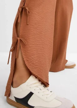 Damen bonprix Hosen|Nachhaltigere Materialien|Schlupfhose mit Schleifen