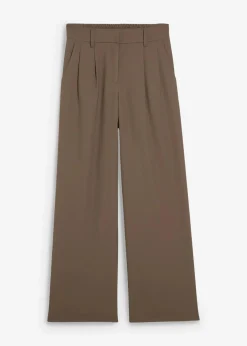 Damen bonprix Hosen|Bekleidung·Kleider|Schlupfhose mit Twill-Struktur