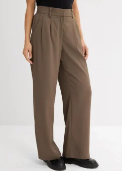 Damen bonprix Hosen|Bekleidung·Kleider|Schlupfhose mit Twill-Struktur