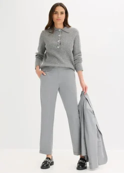 Damen bonprix Hosen|Bekleidung·Kleider|Schlupfhose mit Umschlag