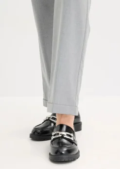 Damen bonprix Hosen|Bekleidung·Kleider|Schlupfhose mit Umschlag