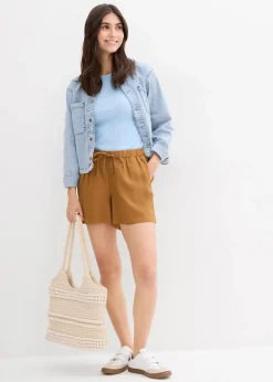 Damen bonprix Nachhaltigere Materialien|Hosen|Schlupf-Shorts