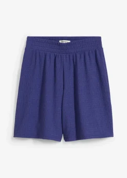 Damen bonprix Hosen|Zweiteiler & Sets|Schlupf-Shorts aus Borkencrepe