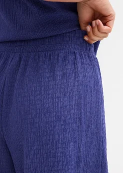 Damen bonprix Hosen|Zweiteiler & Sets|Schlupf-Shorts aus Borkencrepe