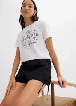 Hot Schlupf-Shorts aus elastischem Baumwoll-Mix Damen Bekleidung·Outdoorbekleidung|Bekleidung·Kleider
