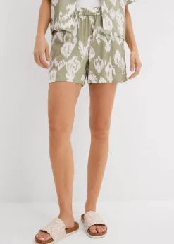 Schlupf-Shorts aus fließender Viskose Damen Nachhaltigere Materialien|Hosen