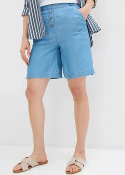 Online Schlupf-Shorts aus Lyocell Damen Bekleidung·Outdoorbekleidung|Bekleidung·Kleider