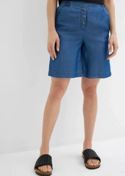 Schlupf-Shorts aus Lyocell Damen Hosen|Shorts