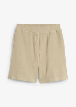 Damen bonprix Hosen|Zweiteiler & Sets|Schlupf-Shorts aus reiner Baumwolle