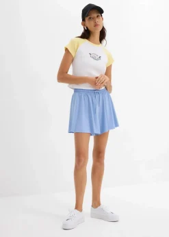 Damen bonprix Hosen|Shorts|Schlupf-Shorts im Tennis-Look