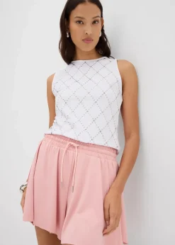 Damen bonprix Bekleidung·Outdoorbekleidung|Bekleidung·Kleider|Schlupf-Shorts im Tennis-Look