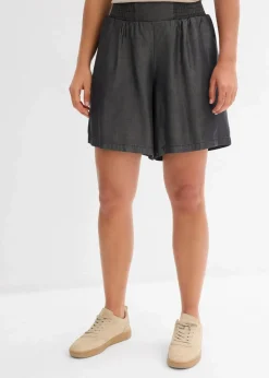 Clearance Schlupf-Shorts mit Smockbund Damen Shorts|Hosen
