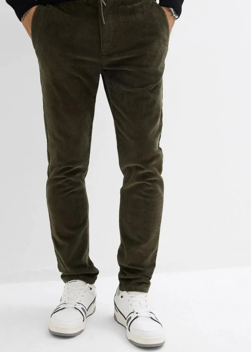 Sale Schlupf-Stretch-Cordhose, Regular Fit Herren Hosen|Große Größen