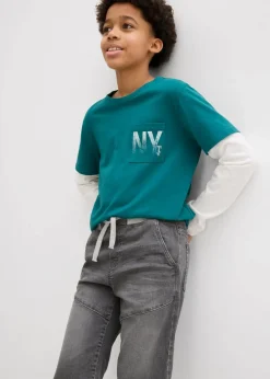 Schlupf-Stretch-Jeans-Bermuda, Regular Fit Kinder Jungen 9-16 Jahre·Shorts|Jungen 9-16 Jahre·Jeans