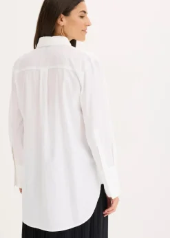 Damen bonprix Bekleidung·Jacken & Mäntel|Blusen & Tuniken|Schluppenbluse aus reiner Baumwolle