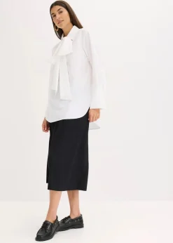 Damen bonprix Bekleidung·Jacken & Mäntel|Blusen & Tuniken|Schluppenbluse aus reiner Baumwolle