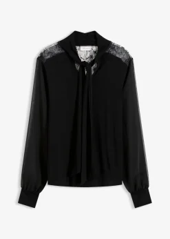New Schluppenshirt mit Spitze Damen Shirts & Tops