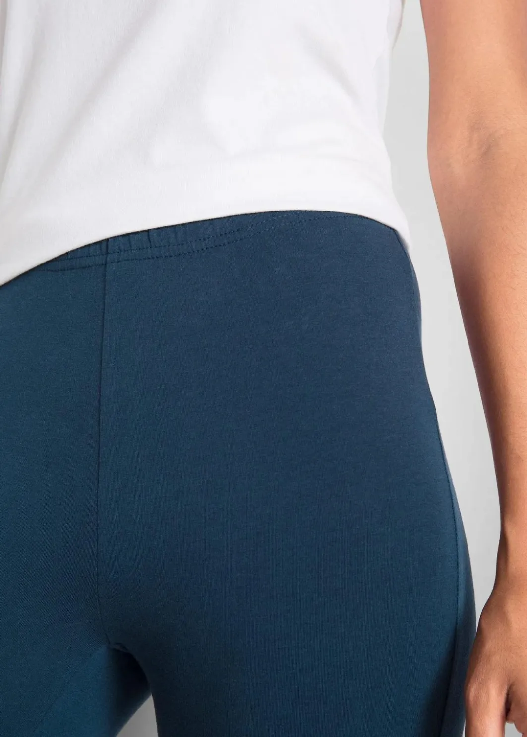 Damen bonprix Hosen|Basics|Schmal geschnittene Capri-Leggings (2er Pack)