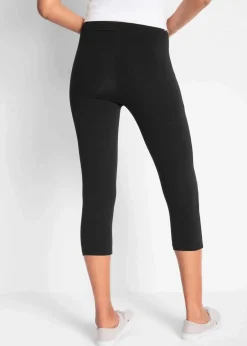 Schmal geschnittene Capri-Leggings (2er Pack) Damen Hosen|Basics