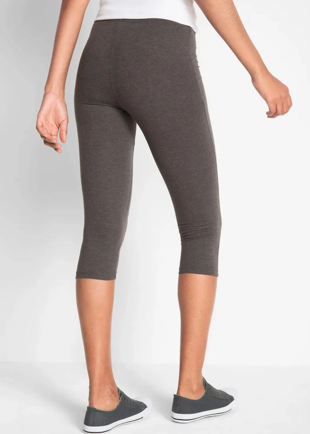 Damen bonprix Bekleidung·Röcke|Bekleidung·Kleider|Schmal geschnittene Capri-Leggings (2er Pack)