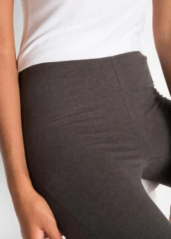 Damen bonprix Bekleidung·Röcke|Bekleidung·Kleider|Schmal geschnittene Capri-Leggings (2er Pack)
