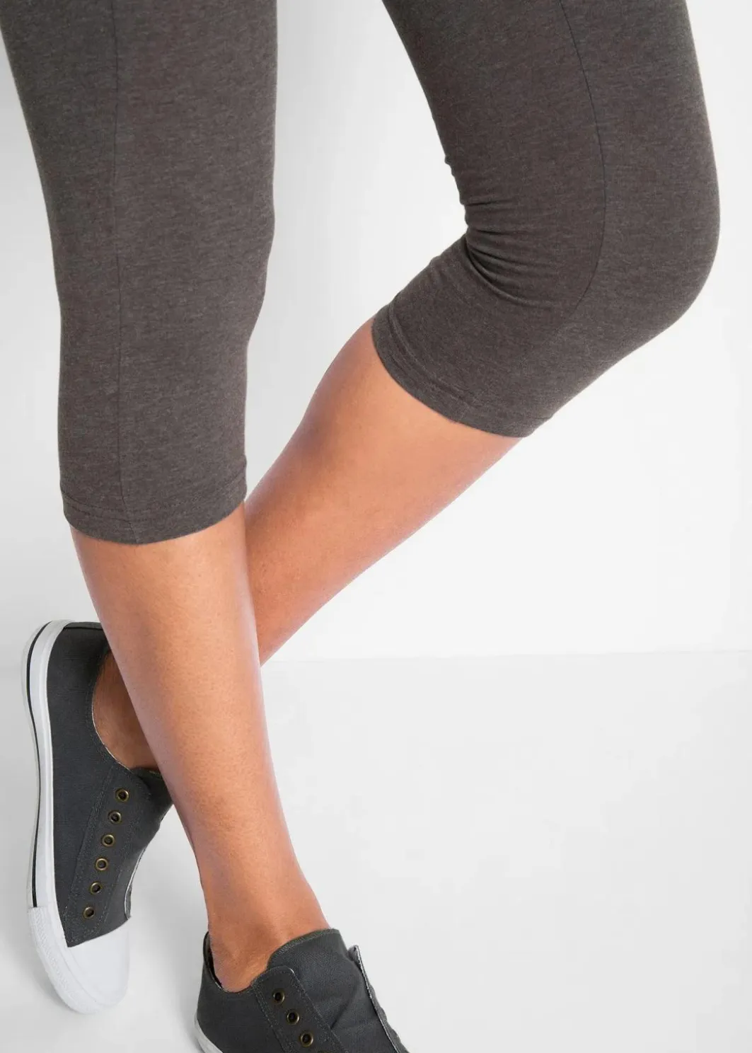 Damen bonprix Bekleidung·Röcke|Bekleidung·Kleider|Schmal geschnittene Capri-Leggings (2er Pack)