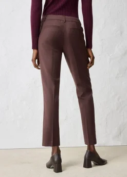 New Schmale Hose mit weichem Wollanteil Damen Bekleidung·Kleider|Hosen