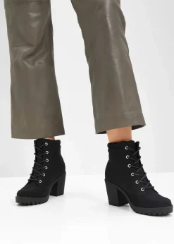 Clearance Schnürboots mit Blockabsatz Damen Boots