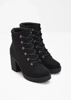 Clearance Schnürboots mit Blockabsatz Damen Boots