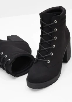 Clearance Schnürboots mit Blockabsatz Damen Boots