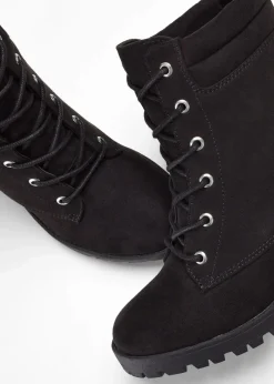 Clearance Schnürboots mit Blockabsatz Damen Boots