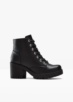 Damen bonprix Boots|Schuhe & Accessoires In Spezialgrößen·Schuhe In Übergröße|Schnürboots mit Blockabsatz