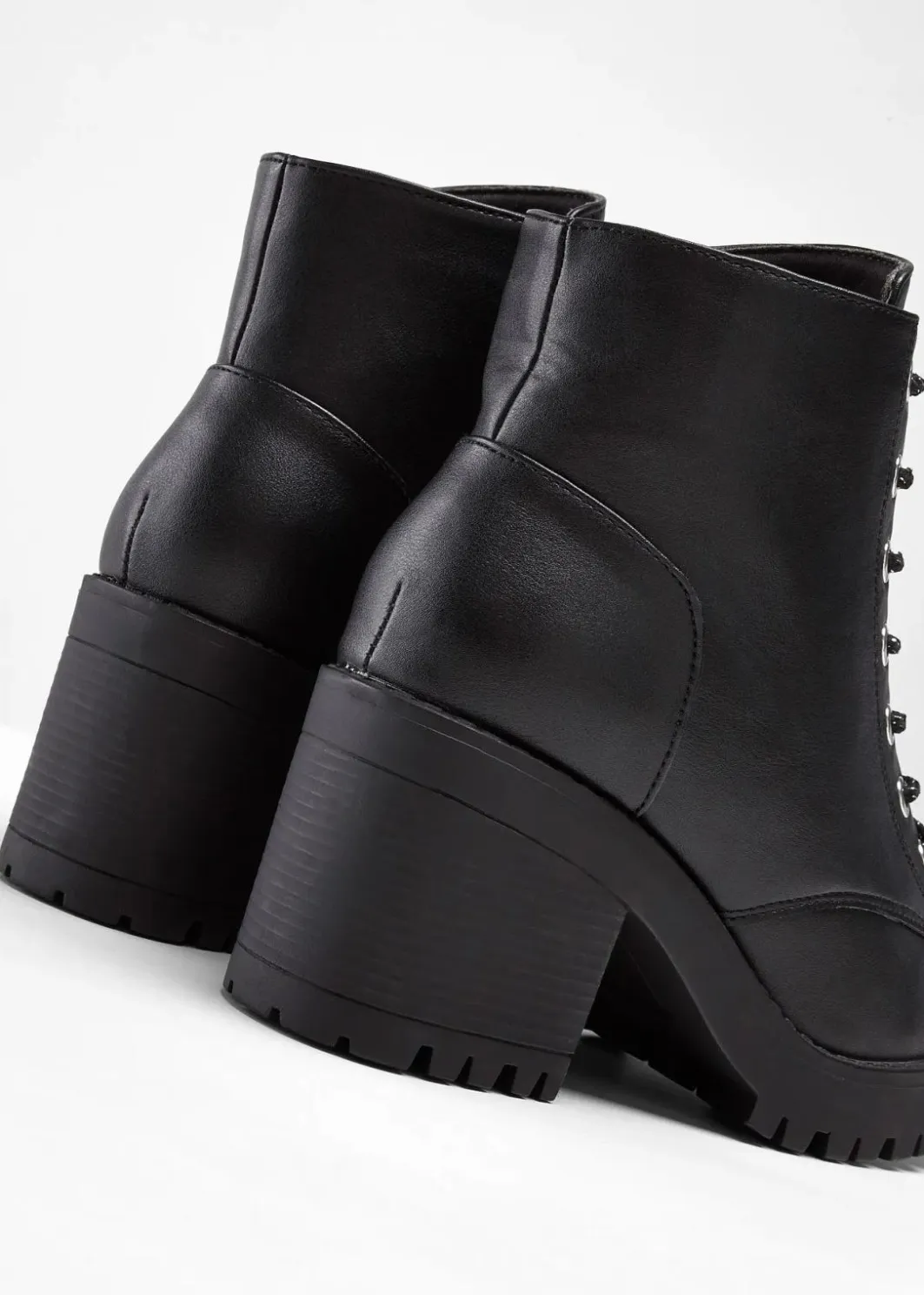 Damen bonprix Boots|Schuhe & Accessoires In Spezialgrößen·Schuhe In Übergröße|Schnürboots mit Blockabsatz