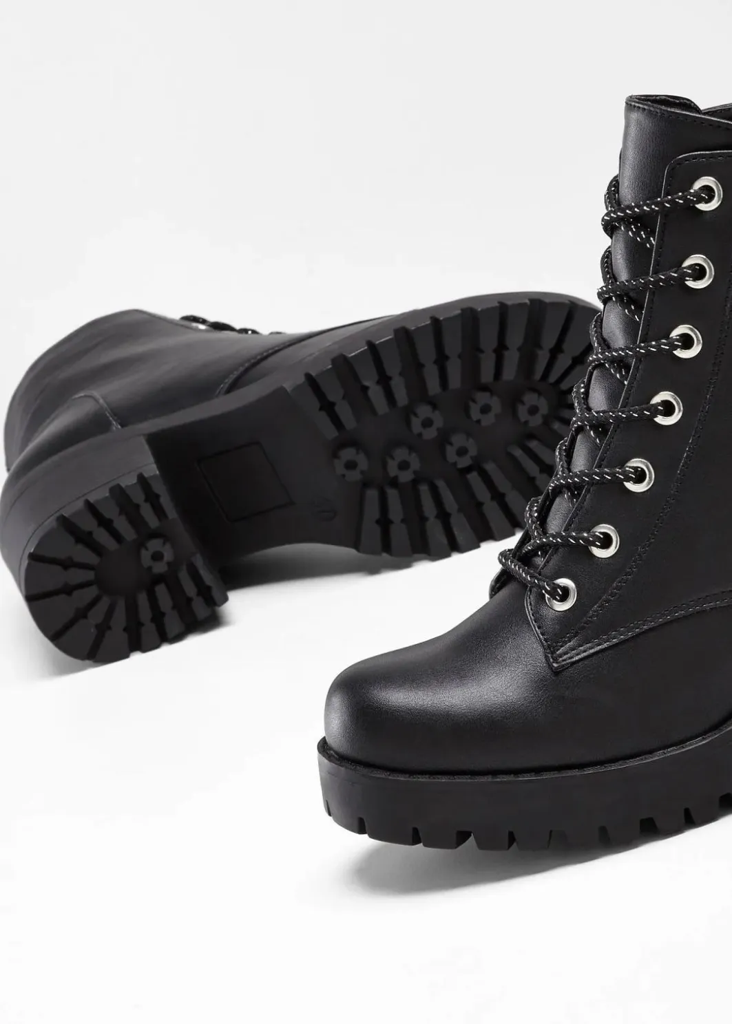 Damen bonprix Boots|Schuhe & Accessoires In Spezialgrößen·Schuhe In Übergröße|Schnürboots mit Blockabsatz