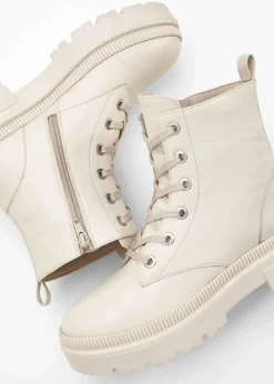 Damen bonprix Boots|Schnürboots mit Profilsohle