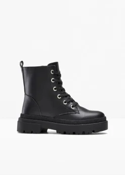 Damen bonprix Boots|Schnürboots mit Profilsohle