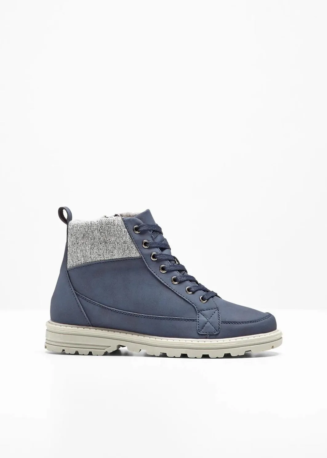 Damen bonprix Boots|Schnürboots mit Profilsohle