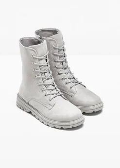New Schnürboots mit Profilsohle Damen Gefütterte Winterschuhe|Boots