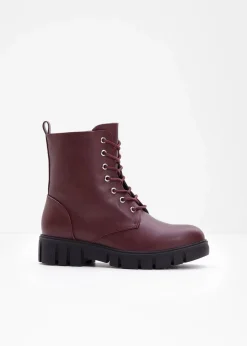 Sale Schnürboots mit Profilsohle Damen Boots